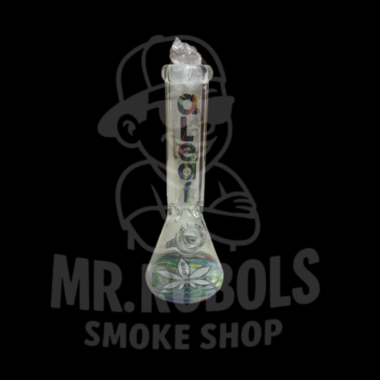 Bong Aleaf Abstract Beaker 12"
